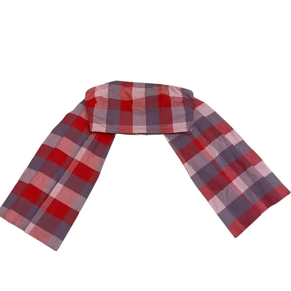 ENGLISH FACTORY Plaid Bandeau Corset Top | Dramatic Ties, M Cottagecore, NWT